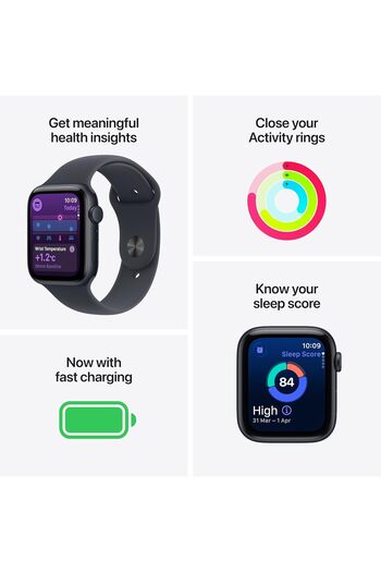 Apple Watch SE 3 GPS 40mm Starlight Aluminium Case with Starlight Sport Band - S/M