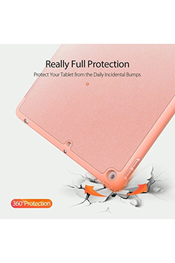 Butik Dux Ducis iPad 7-8-9 10.2 (201920202021) Kılıf Kalem Yerli Soft Tpu Mıknatıslı Domo Kılıf-(5775)