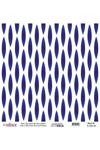 Cadence Blue Shades of the World Rice Decoupage Paper - K-033