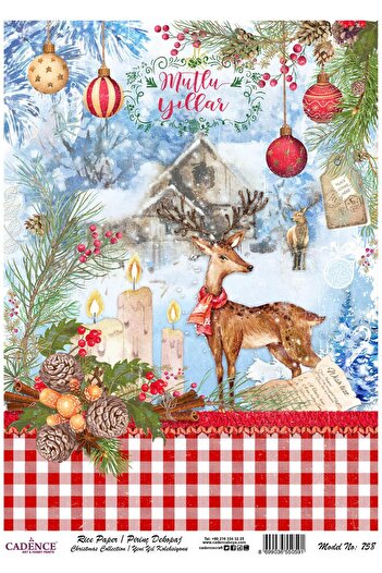 Cadence Brass Decoupage Paper Model - 758