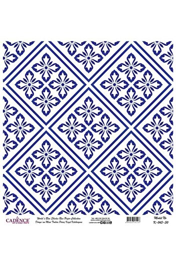 Cadence Blue Shades of the World Rice Decoupage Paper - K-043