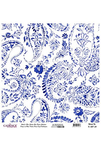 Cadence Blue Shades of the World Rice Decoupage Paper - K-027