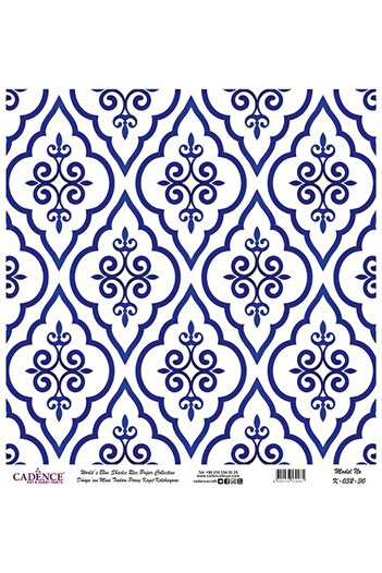 Cadence Blue Shades of the World Rice Decoupage Paper - K-032