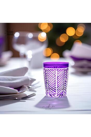 AKDEN STORE Crystal Decor Colorful Water Glass Set of 6 275ml