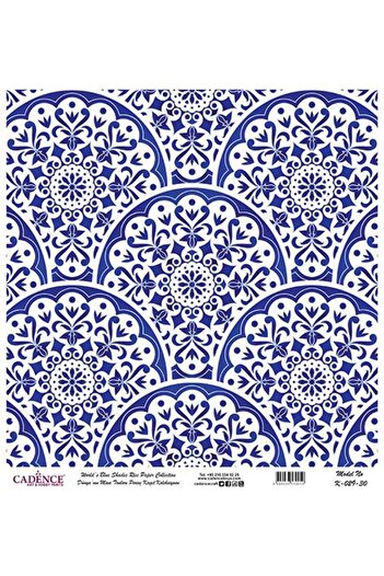 Cadence Blue Shades of the World Rice Decoupage Paper - K-029