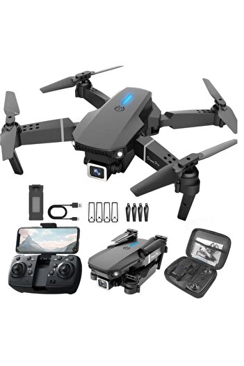 Generic JAJEEK E88 4K HD Drone – Single Camera, Foldable Aerial Drone for Beginners