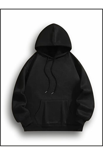 estilowear Unisex See Good in All Things Printed Oversize Sweatshirt Black