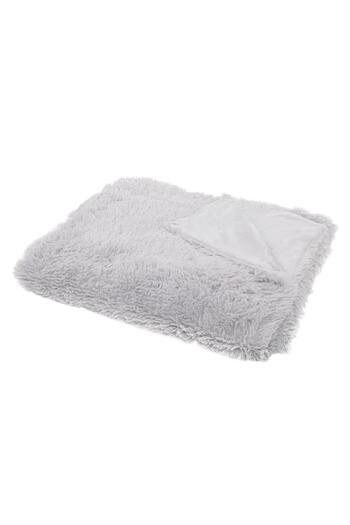SERSIMO Fluffy and warm blanket for 2 people, 160x200cm, light gray