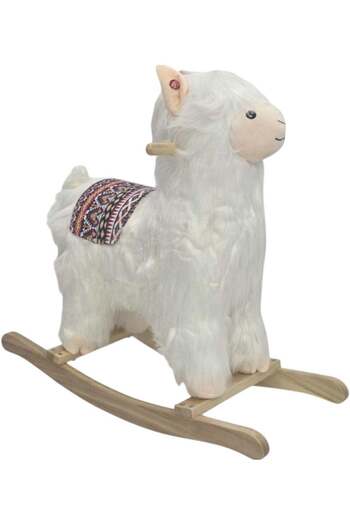 Toybox Lovely Baby Kids Wooden Base Soft Material Rocking Horse