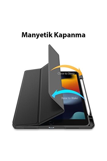 Butik Dux Ducis iPad 10.2 2022 Kılıf Toby Series Kalem Yerli Manyetik Kapaklı Kılıf-(5775)