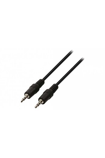 VALUELINE Cablu audio Jack Stereo 3.5 mm tata - Jack Stereo 3.5 mm tata negru 2m