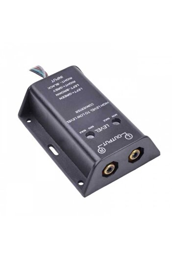 Cabletech RCA HI-LOW signal converter 100W replaces the lack of RCA output