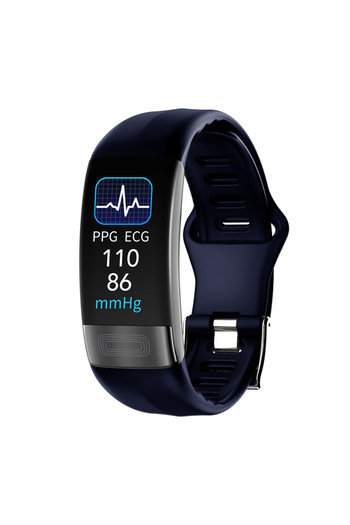 VU-TEK P11 Plus smart fitness bracelet, blue, health monitoring, ECG, SpO2