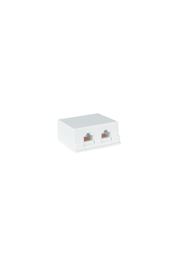 OEM Double socket UTP CAT5 RJ45 8p8c white