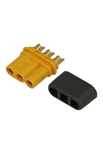 AMASS DC power connector MR30 female plug 3pin 15A 500V solder on cable MR30-FB