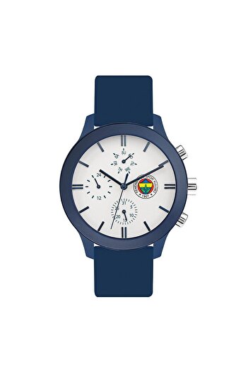 Quantum F1085.939 Fenerbahçe Men's Wristwatch |   Licensed Fan Watch with Dark Blue Silicone Band