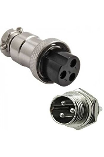 OEM LARGE MICROPHONE connector 3 Pins set Female+Male 20 mm