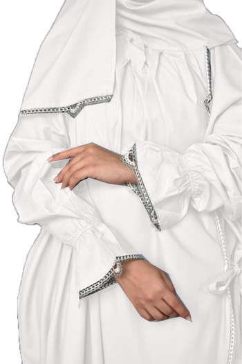 SDD Cool, heavy cotton prayer sheet with attached scarf, wide and comfortable (mard)