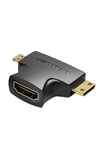 Vention HDMI adapter socket - micro HDMI plug and mini HDMI plug black AGFB0