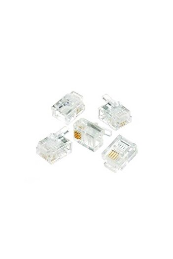 OEM RJ11 4/6 (6P4C) modular telephone jack for flat cable