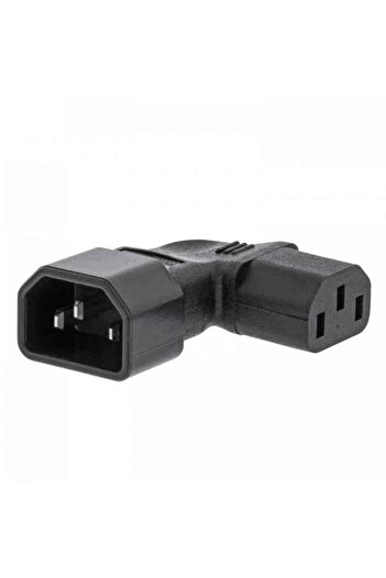 VALUELINE IEC-320-C14 to IEC-320-C13 power adapter 90 degrees right VLEP11904B