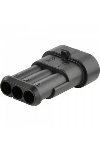 TE Connectivity Superseal cable connector 1.5 male 3 pin plug IP67 282105-1