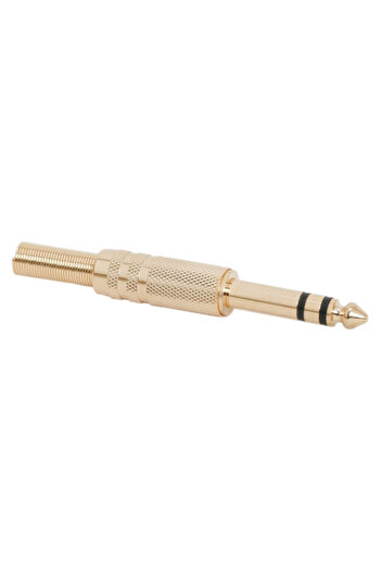 OEM 6.3 mm stereo male jack, gold-plated