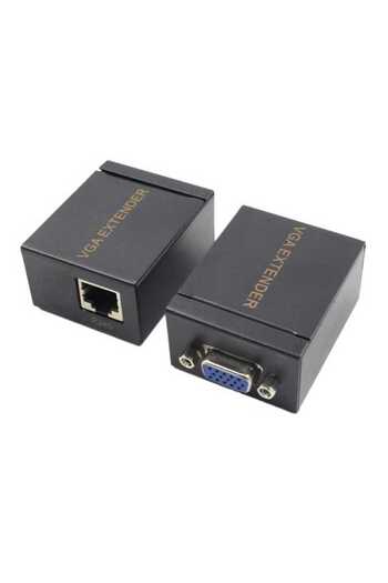 OEM VGA extension adapter set via RJ45 CAT5/6/7 maximum 60m 1080P 2pcs/set