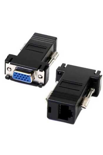 OEM VGA female to VGA female adapter set via RJ45 cable 2pcs maximum 20m
