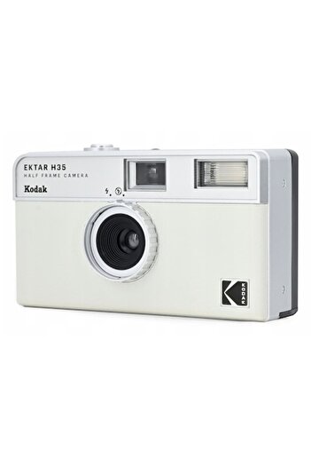 Kodak Analog Camera EKTAR H35 for 35mm Film, Half Frame, White-Grey