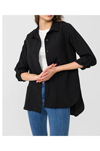 DİMA Terricotton Fabric Long Sleeve Basic Shirt
