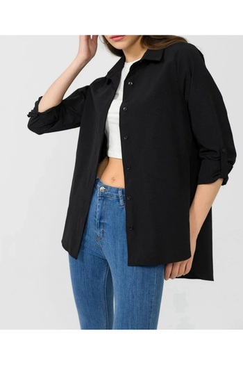 DİMA Terricotton Fabric Long Sleeve Basic Shirt