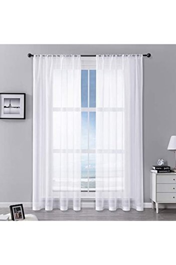 MIULEE Set 2 Draperii, 140 x 240, Alb - CN