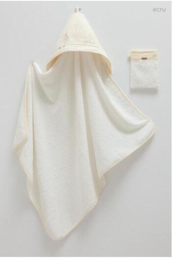 Caramell Soft Style Girl Baby Towel and Bag Set
