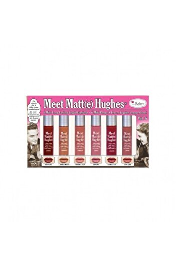Noname theBalm Meet Matte Hughes Liquid Lipstick Set - Vol. 3, 6 Count