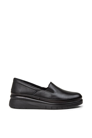 Deery Women's Genuine Leather Black Casual Shoes