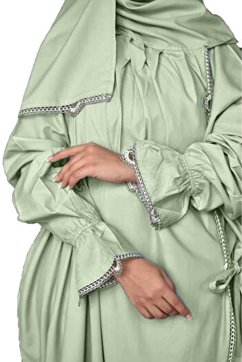SDD Cool and heavy cotton prayer sheet with attached scarf, wide and comfortable