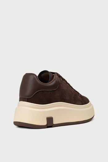 Deery Women's Genuine Suede Brown Sneaker