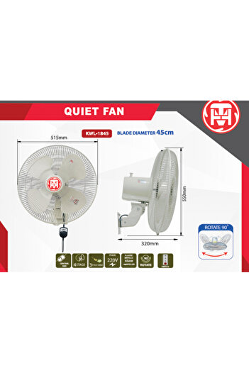 HTM Quiet Fan (KWL-1845)