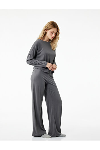 Koton Comfortable Fit Elastic Waist Modal Pajama Bottoms