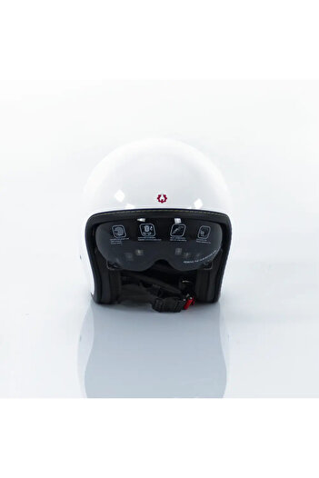 ROTAKT Motorcycle Helmet, Scooter, Tricycle, OP11, ABS, ECE.R22.06 Certification, White, Size L