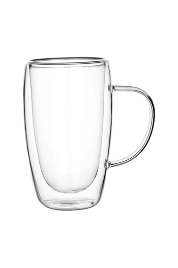 China ClearThermo mug – 450ml, double borosilicate glass, thermal insulation