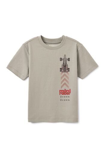 Giordano Kids' Crew Neck Print Tee: Regular Fit, Cotton Jersey