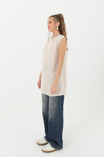 Modamorfo Women's Sleeveless Basic Undershirt Tunic - 10223Tun