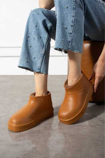 akix Non-Slip Sole Waterproof Winter Eva Boots with Wool Inside