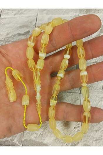 Tasarım Original Natural Pure Drop Amber Prayer Beads (Mügellef)