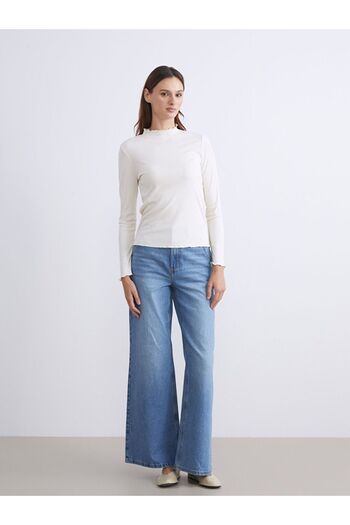 LC Waikiki Lcw Modest Ruffled High Neck Women's Bodysuit
