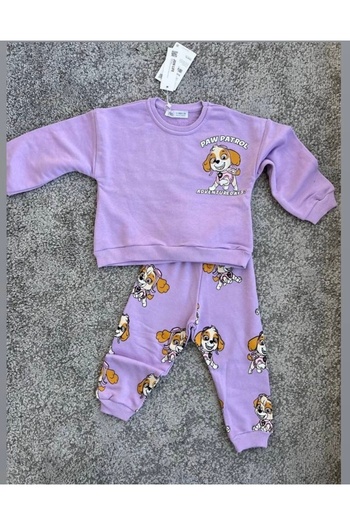 EKNKİDS Paw Petrol Printed Girl's Suit