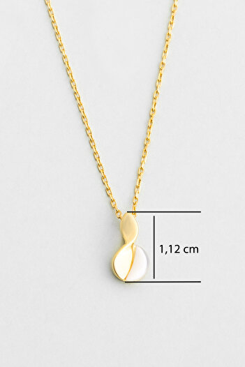 So CHIC... Rüyası 18 Ayar Sarı Altın Kaplama 42 Cm Gümüş Kolye