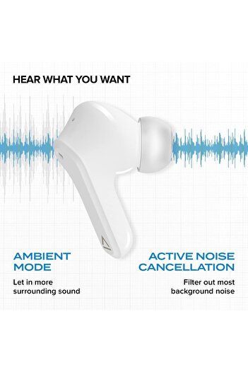 CREATIVE Zen Air Lightweight True Wireless Sweatproof In-Ears with Active Noise Cancellation, Ambien